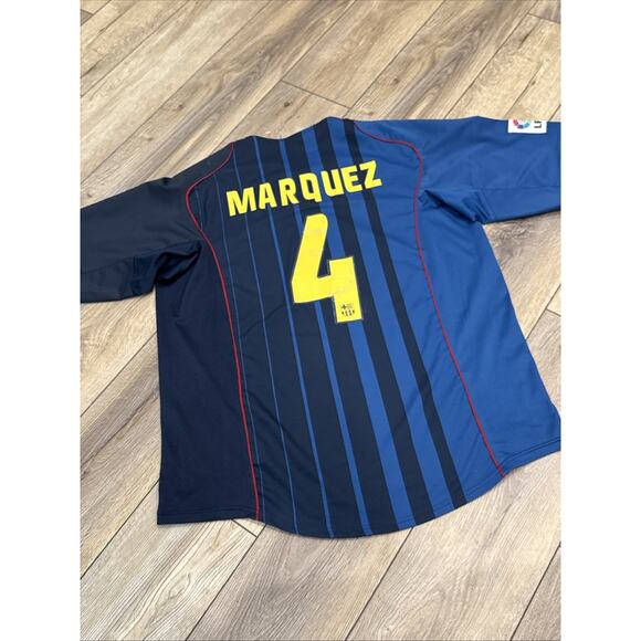 Barcelona Away football shirt 2004 Soccer Nike MARQUEZ Jersey Trikot Mens Sz XL - Picture 1 of 12
